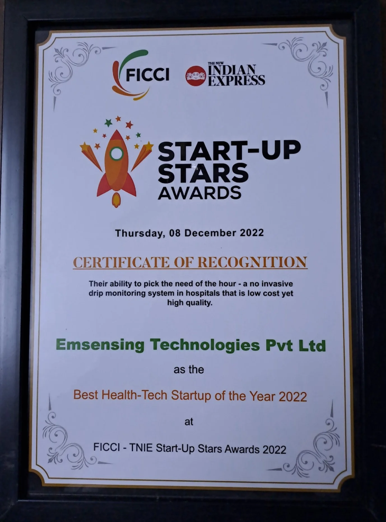 Startup Stars Award Certificate